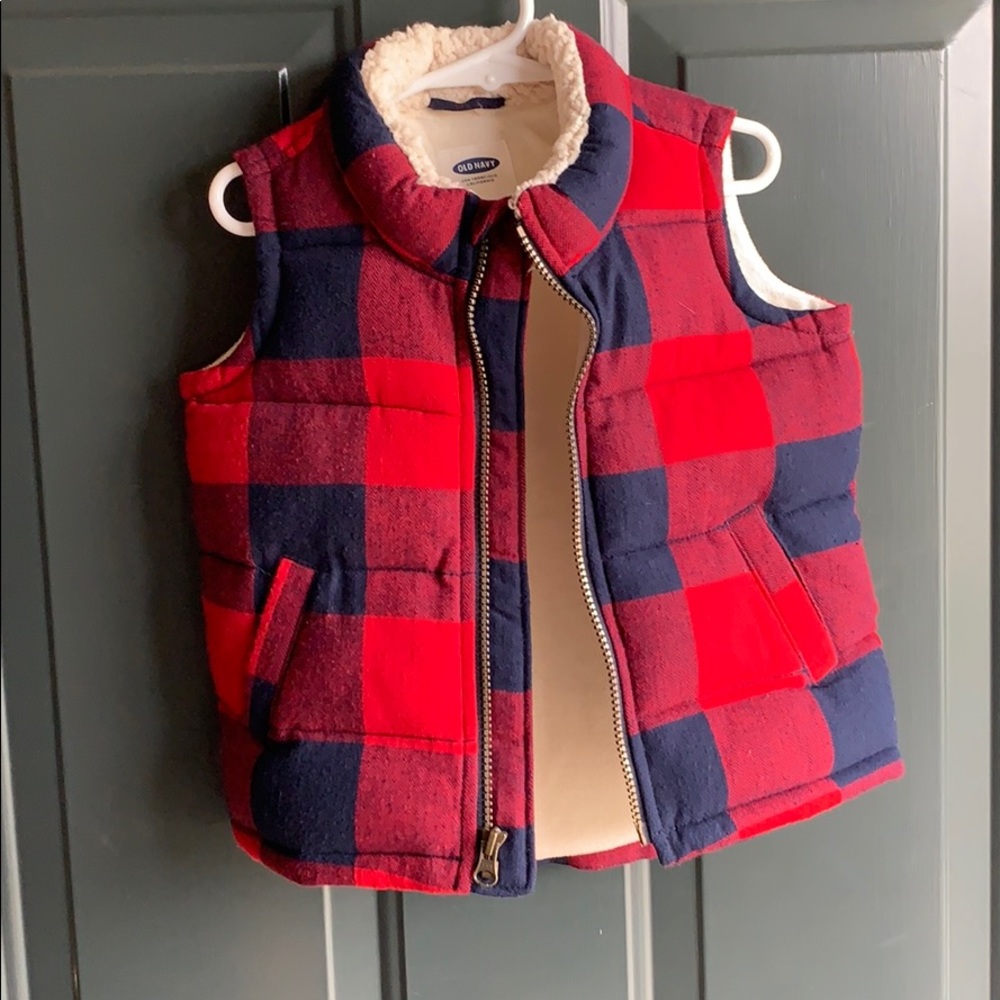 Old Navy Toddler Buffalo Checked Vest